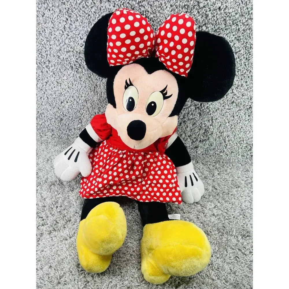 Mickey and Minnie Mouse Disney Store Plush Toy Set Large 24 Inch Multicolor
